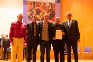 Verleihung der Siegerurkunde beim Auswahlorchesterwettbewerb 2014
